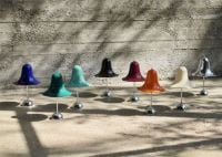 Bild von Verpan Pantop Tragbare Lampe Ø: 18 cm - Metallic/Nachtblau