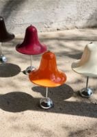 Bild von Verpan Pantop Tragbare Lampe Ø: 18 cm - Metall/Leuchtend Orange