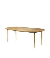 Bild von FDB Furniture C62E Esstisch m. Absaugung inkl. 2 Stk. Einlegeplatten 115x115 cm - Geölte Eiche