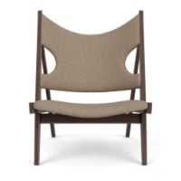 Bild von Audo Copenhagen Strick-Lounge-Sessel – Dunkel gebeizte Eiche/Logan Flint