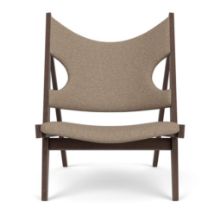 Bild von Audo Copenhagen Strick-Lounge-Sessel – Dunkel gebeizte Eiche/Logan Flint