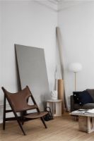 Bild von Audo Copenhagen Strick-Lounge-Sessel – Dunkel gebeizte Eiche/Logan Flint