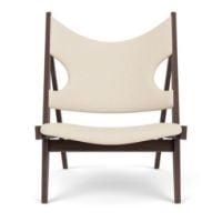 Bild von Audo Copenhagen Strick-Lounge-Sessel - Dunkel gebeizte Eiche/Logan Jasmine