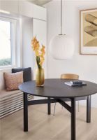 Bild von Hübsch Serene Pendelleuchte mit Glühbirne Ø: 42 cm – Glas/Weiß/Messing