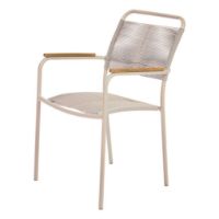 Bild von Mandalay Verona Gartenstuhl H: 86,5 cm - Teak/Taupe