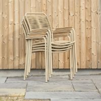 Bild von Mandalay Verona Gartenstuhl H: 86,5 cm - Teak/Taupe