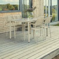 Bild von Mandalay Verona Gartenstuhl H: 86,5 cm - Teak/Taupe