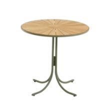 Bild von Mandalay Marguerit Cafétisch Ø: 70 cm - Teak/Olivgrün