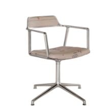 Bild von Vipp 452 Swivel Stol m. Gliders - Aluminium/Guesthouse Edition Montafon Haus Austria
