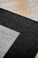 Bild von HC Carpets Casablanca Flachgewebter Teppich 160x240 cm - Dunkelgrau