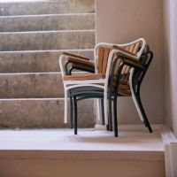 Bild von Mandalay Marguerit Kinderstuhl H: 47 cm - Teak/Mocca