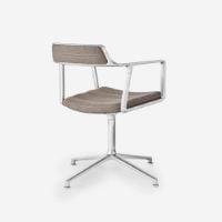 Bild von Vipp 452 Drehstuhlgleiter – Alu/Dunkler Sand