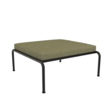Bild von HOUE Avon Lounge-Hocker 81x81 cm - Blattgrün/Schwarz