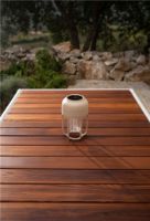 Bild von HOUE Light Nr. 1 Tragbare Außenleuchte H: 21 cm - Aluminium/Beige