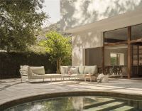 Bild von HOUE Level 2 Ottoman 81x81 cm - Gedämpftes Weiß/Esche