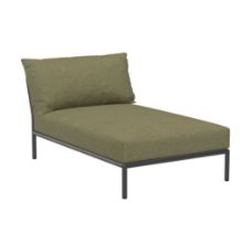 Bild von HOUE Level 2 Chaiselong B: 81 cm - Dunkelgrau/Blatt