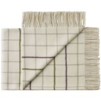 Bild von Silkeborg Uldspinderi Quito Plaid 130x200 cm - Lila Weiß