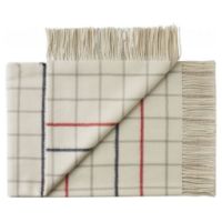 Bild von Silkeborg Uldspinderi Quito Plaid 130x200 cm - Weiß Matrosenrot