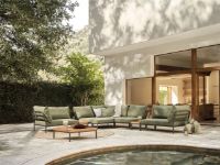 Bild von HOUE Level 2 Lounge-Sessel B: 81 cm - Dunkelgrau/Blattgrün