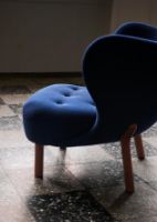 Bild von &Tradition Little Petra VB1 Lounge Chair & ATD1 Pouf - Oiled Oak/Vidar 554