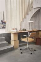 Bild von Vipp 453 Drehstuhl+ mit Rädern - Aluminium/Kamel