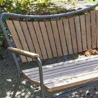 Bild von Mandalay Marguerit Gartenbank L: 112 cm - Teak/Olivgrün