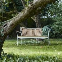 Bild von Mandalay Marguerit Gartenbank L: 143 cm – Teak/Weiß