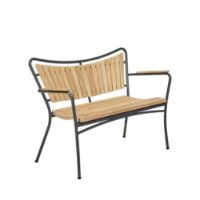 Bild von Mandalay Marguerit Gartenbank L: 112 cm – Teak/Anthrazit
