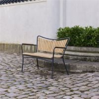 Bild von Mandalay Marguerit Gartenbank L: 112 cm – Teak/Anthrazit