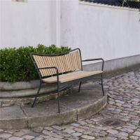 Bild von Mandalay Marguerit Gartenbank L: 112 cm – Teak/Anthrazit
