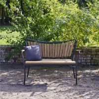 Bild von Mandalay Marguerit Gartenbank L: 112 cm – Teak/Anthrazit