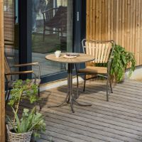 Bild von Mandalay Marguerit Café-Tisch Ø: 70 cm – Teak/Mocca