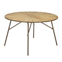 Bild von Mandalay Marguerit Gartentisch Ø: 120 cm - Teak/Mocca