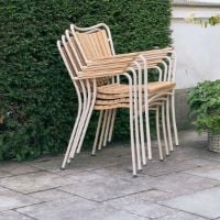 Bild von Mandalay Marguerit Gartenstuhl H: 83 cm - Teak/Taupe