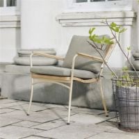 Bild von Mandalay Marguerit Lounge-Sessel, Höhe: 80 cm – Teak/Taupe

