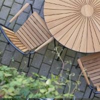 Bild von Mandalay Marguerit Gartenstuhl, Höhe: 83 cm – Teak/Anthrazit