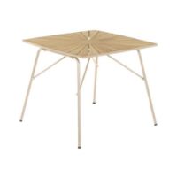 Bild von Mandalay Marguerit Havebord 83x83 cm - Teak/Taupe