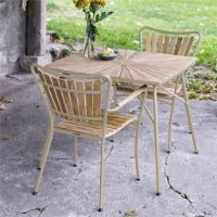 Bild von Mandalay Marguerit Havebord 83x83 cm - Teak/Taupe