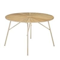 Bild von Mandalay Marguerit Gartentisch Ø: 110 cm - Teak/Taupe