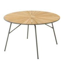 Bild von Mandalay Marguerit Gartentisch Ø: 120 cm - Teak/Olivgrün