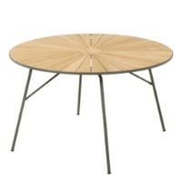 Bild von Mandalay Marguerit Gartentisch Ø: 140 cm - Teak/Olivgrün 
