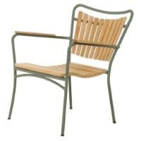 Bild von Mandalay Marguerit Lounge-Sessel, Höhe: 80 cm – Teak/Olivgrün