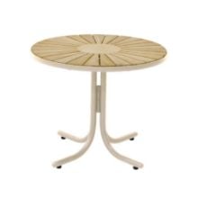 Bild von Mandalay Marguerit Loungetisch Ø: 50 cm - Teak/Taupe