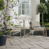 Bild von Mandalay Marguerit Loungetisch Ø: 50 cm - Teak/Taupe