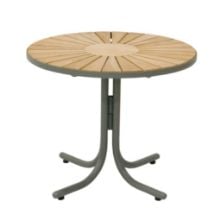 Bild von Mandalay Marguerit Loungetisch Ø: 50 cm - Teak/Olivgrün