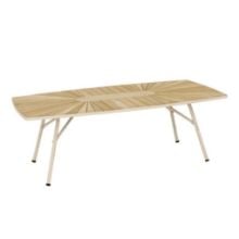 Bild von Mandalay Marguerit Loungebord L: 130 cm - Teak/Taupe