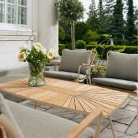 Bild von Mandalay Marguerit Loungebord L: 130 cm - Teak/Taupe
