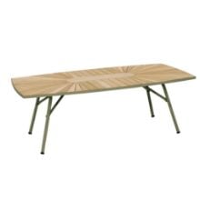 Bild von Mandalay Marguerit Loungebord L: 130 cm - Teak/Olivengrøn