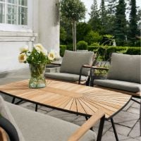 Bild von Mandalay Marguerit Loungebord L: 130 cm - Teak/Antracit