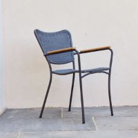 Bild von Mandalay Marguerit String Havestol H: 83 cm - Teak/Antracit